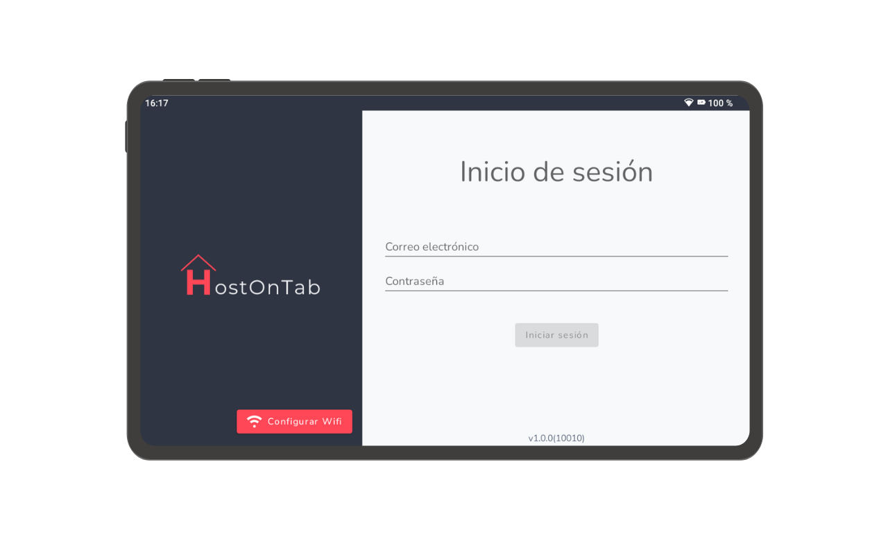 Inicio de sesión en HostOnTab